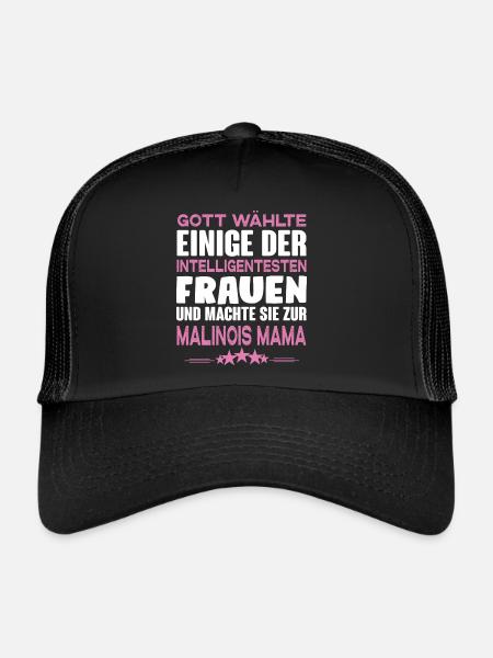 Malinois - Malinois Hund - Trucker Cap - Schwarz/Schwarz
