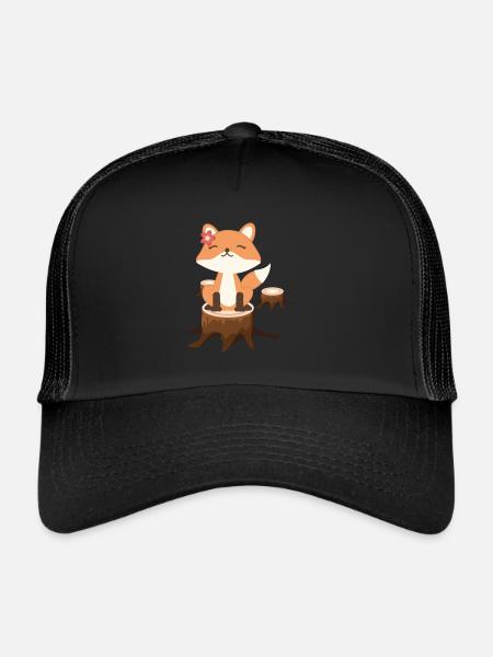Fox - Trucker Cap - black/black