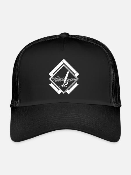Windsurfer - Casquette trucker  - noir/noir - Devant