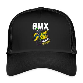 Bmx Bmx Bicycle Bmx Accessories Bmx Kids - Trucker Cap - black/black - Front