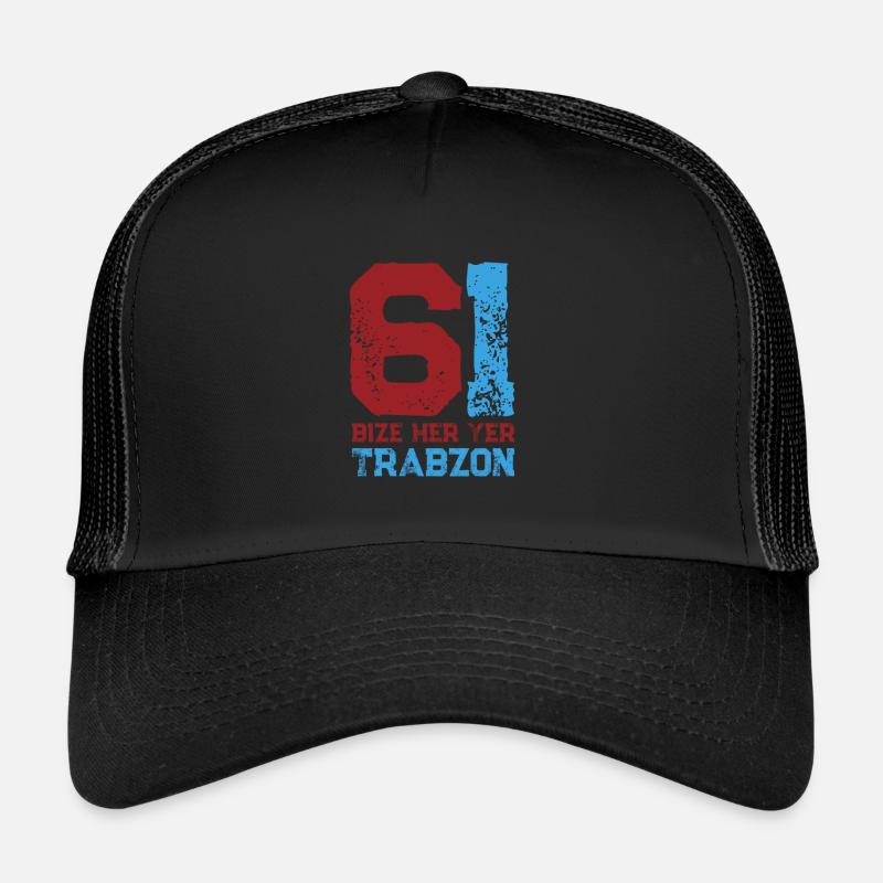 Bize her yer Trabzon - Trucker Cap - Schwarz/Schwarz