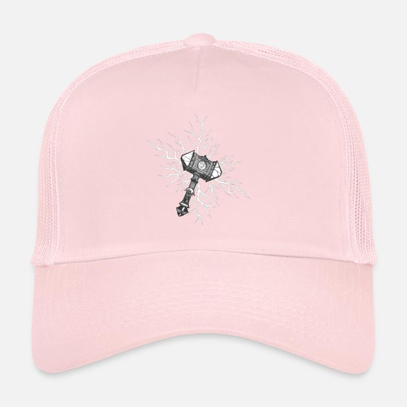 Marteau Viking Valhalla Viking Marteau Thor Odin Casquette trucker 