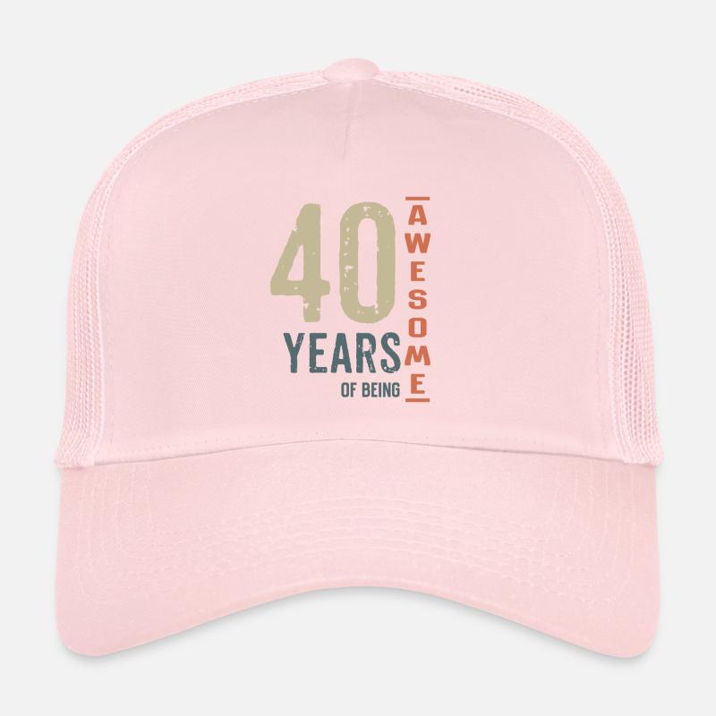 40 ANS D’ÊTRE GÉNIAL Casquette trucker 
