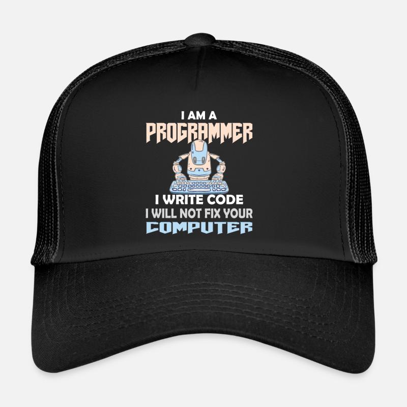 CODER HACKER PROGRAMMATEUR Casquette trucker 