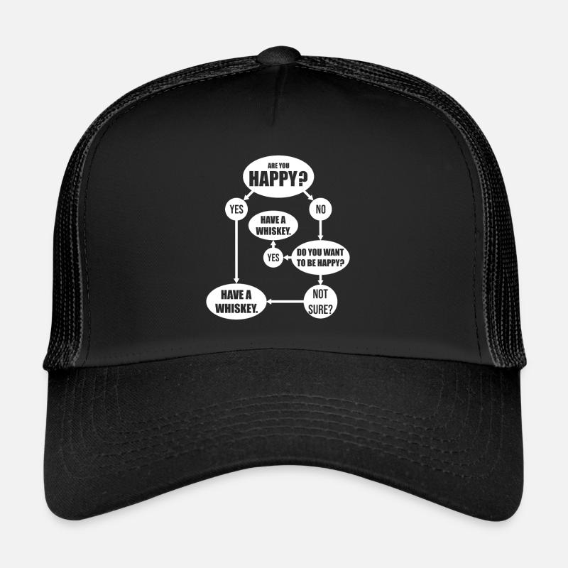 Whisky Spruch Whiskey Trinker Trucker Cap