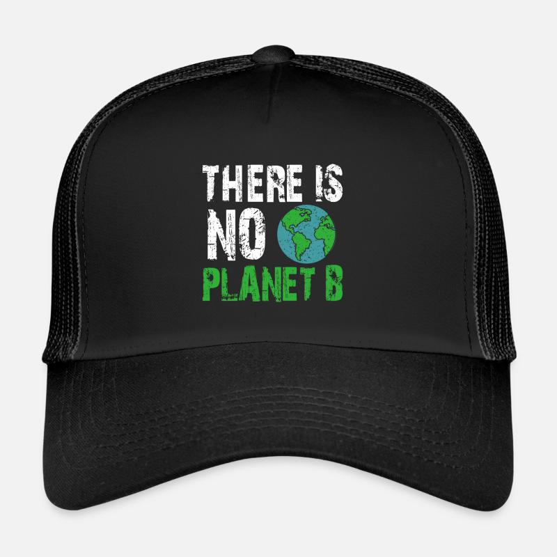 There is NO Planet B - Casquette trucker  - noir/noir