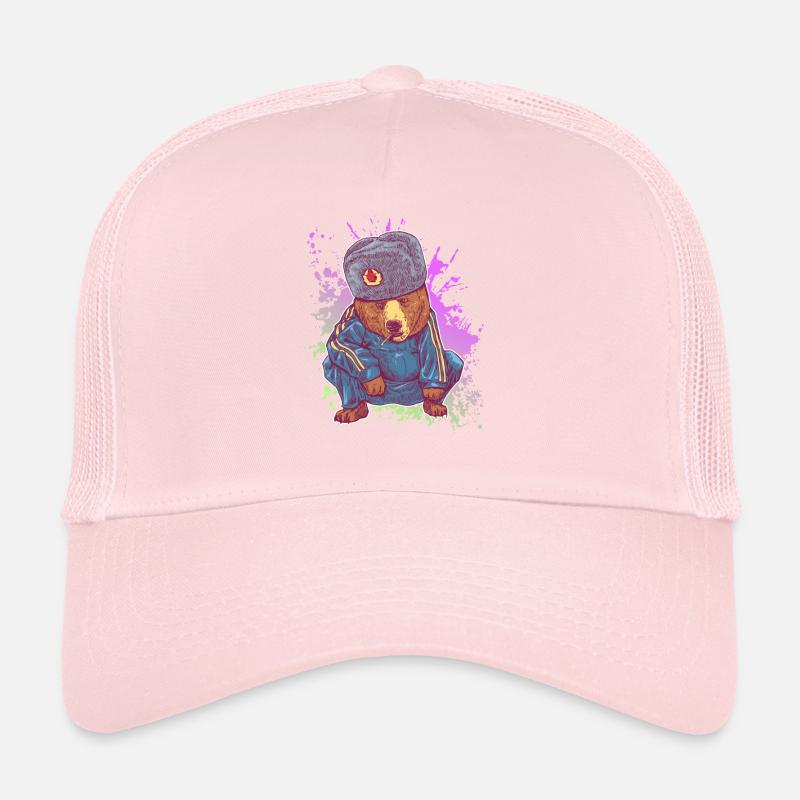 Drôle d’ours sibérien au Squat russe Casquette trucker 