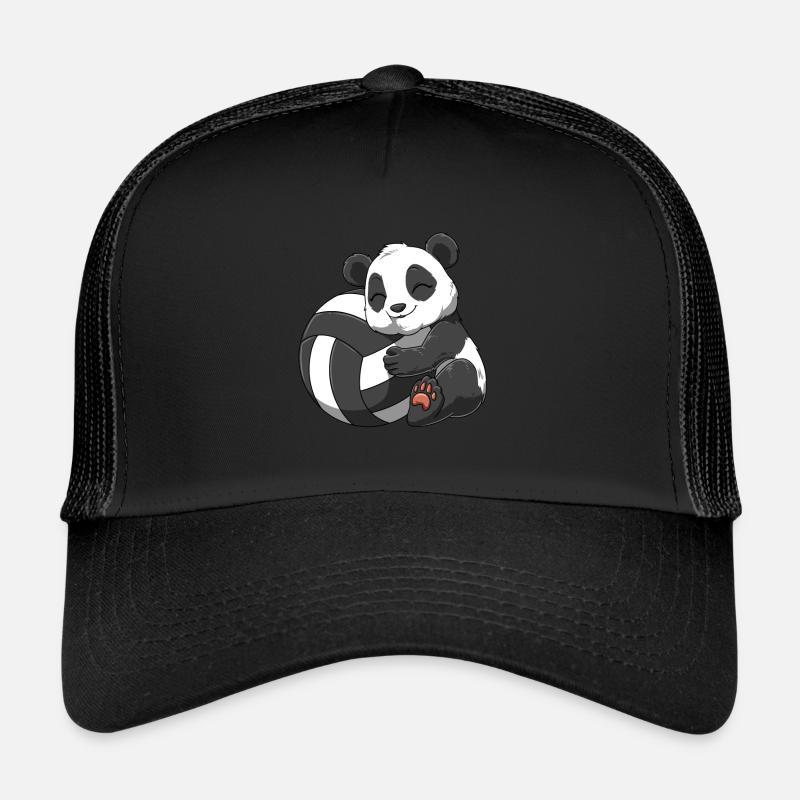 Drôle de volley-ball panda Casquette trucker 