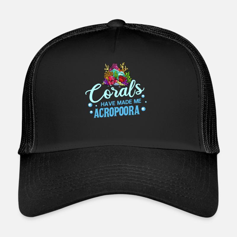 Coral Reef Aquarium Aquarist Soft Stone Fish Trucker Cap