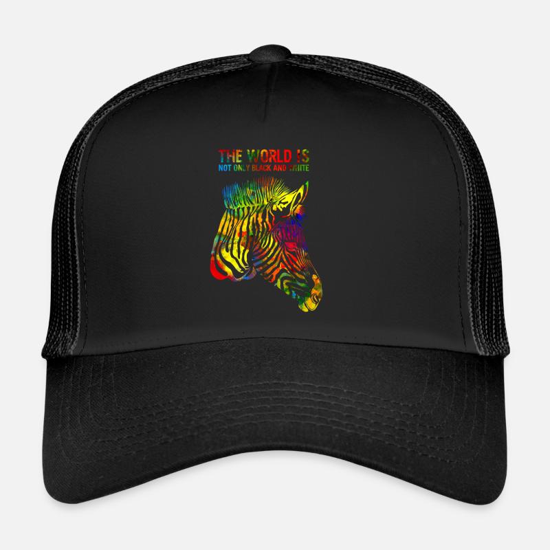 Zebra - Casquette trucker  - noir/noir