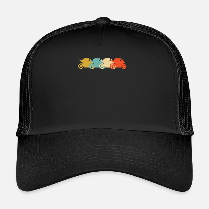 Courses de moto sur route Casquette trucker 