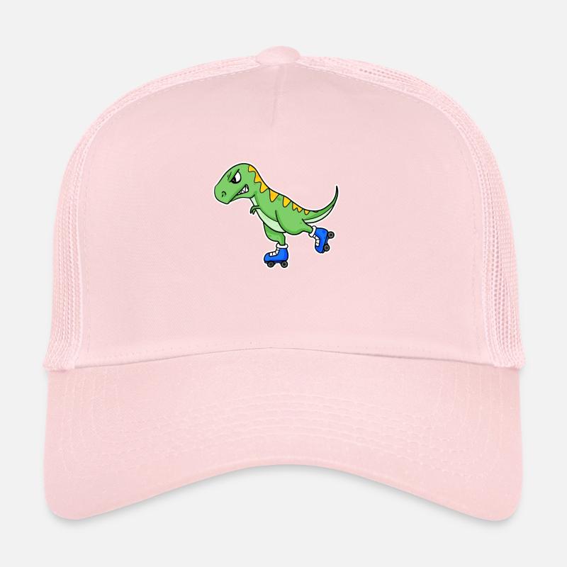 Inline Skating Dinosaur Trucker Cap