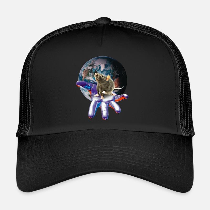 Ratte - Trucker Cap - Schwarz/Schwarz