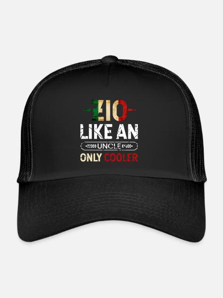 Zio like an uncle only cooler - Trucker Cap - black/black - Front
