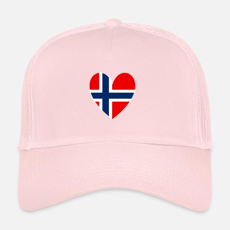 Norwegen Herz Trucker Cap