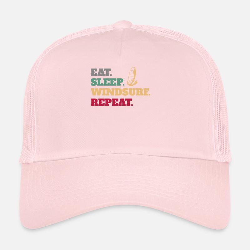 Eat Sleep Windsurf Windsurfer Windsurfing Repeat Trucker Cap