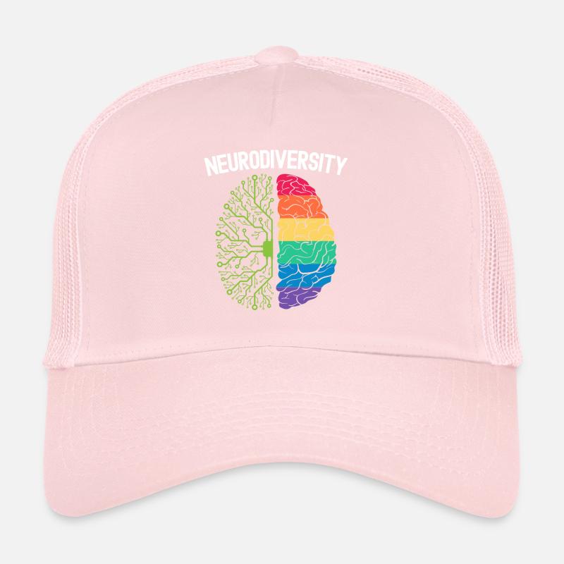 Neurodiversité Rainbow Autism Awareness EDD ADHD Casquette trucker 