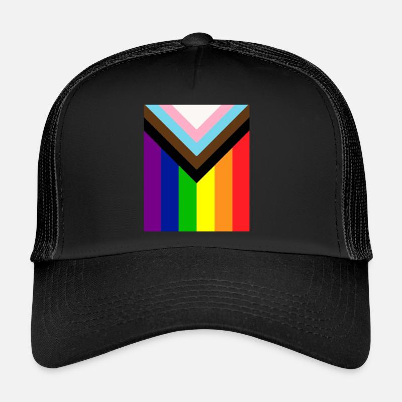 Rainbow Flag Gay Pride LGBT Trucker Cap
