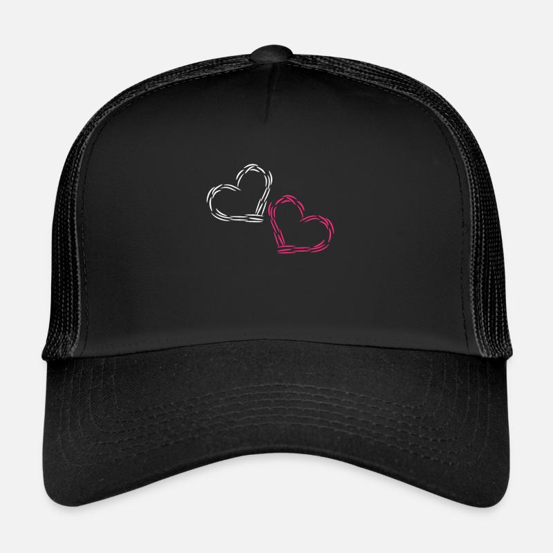 Heart Heart - Trucker Cap - black/black