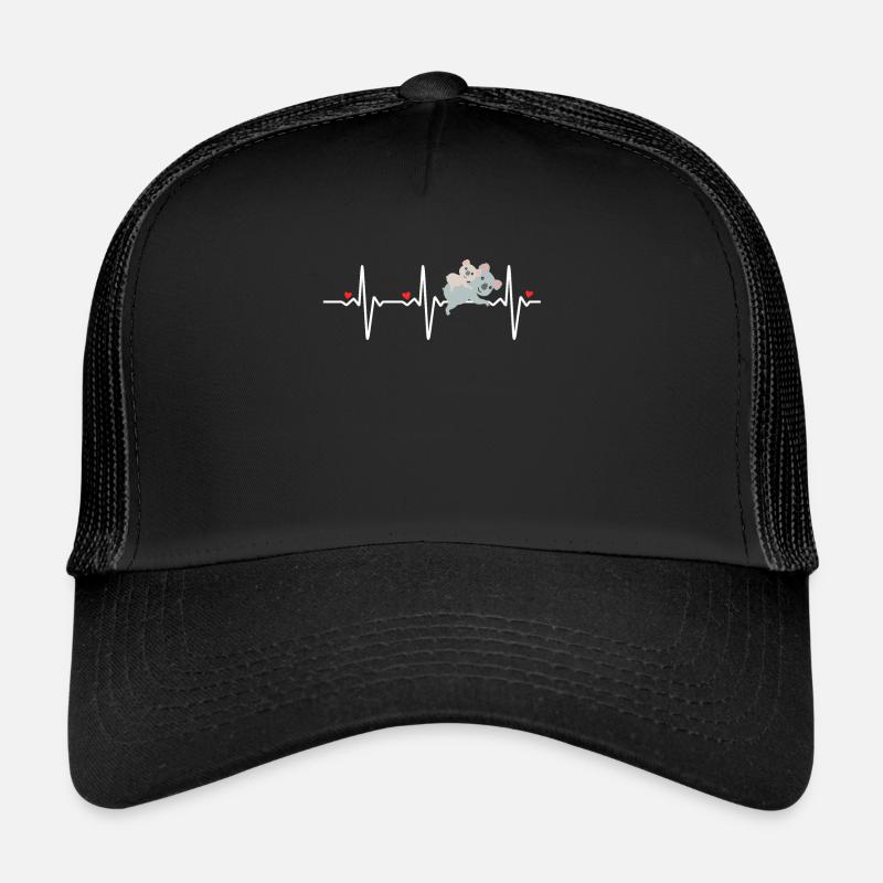 Koala Mama Kind mit Herzschlag Muttertag Trucker Cap