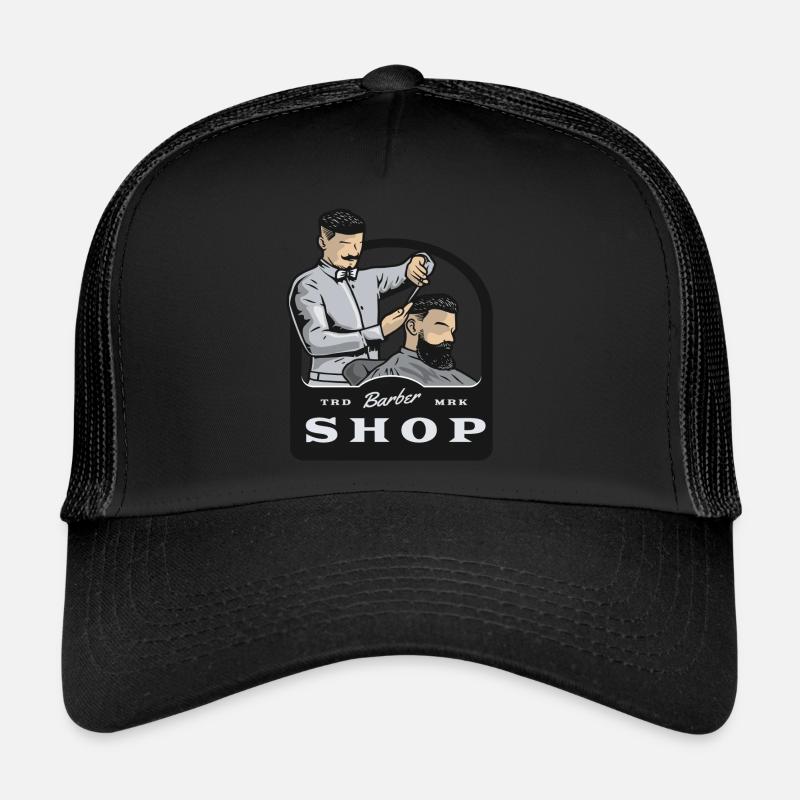 Barber Barber Shop Rasage Bart Barbier Casquette trucker 