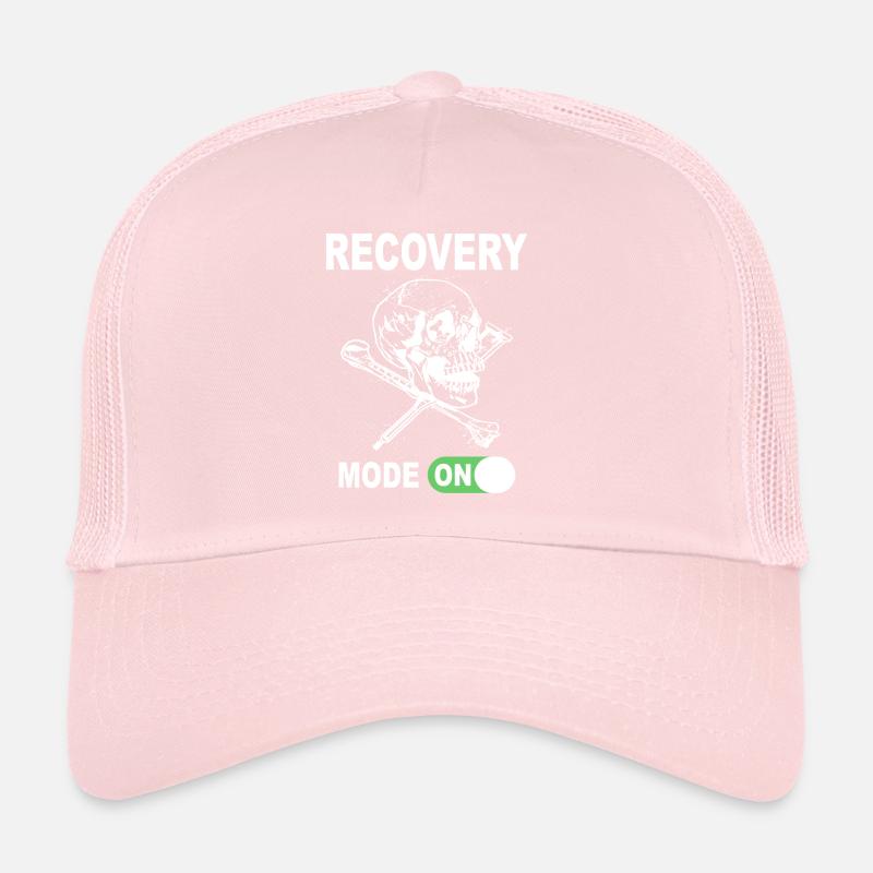Recovery Mode On - Skull with crutches Trucker Cap