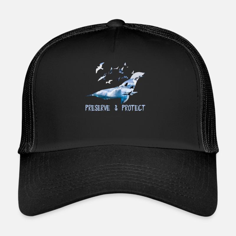 Preserve & Protect Protection de l’environnement Protection du climat Robbe Casquette trucker 
