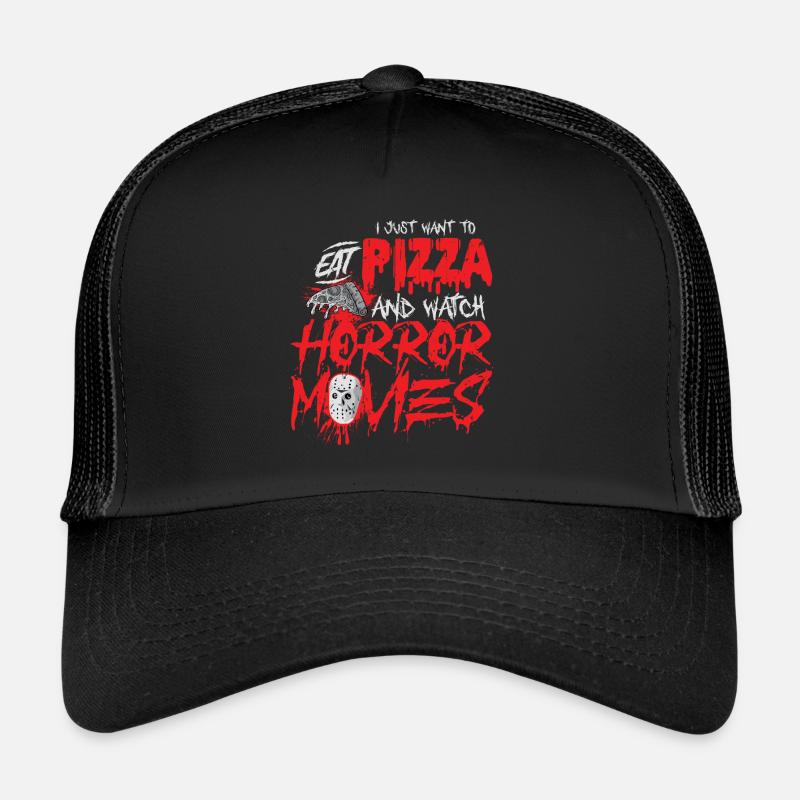 Horror Horrorfilm - Trucker Cap - Schwarz/Schwarz