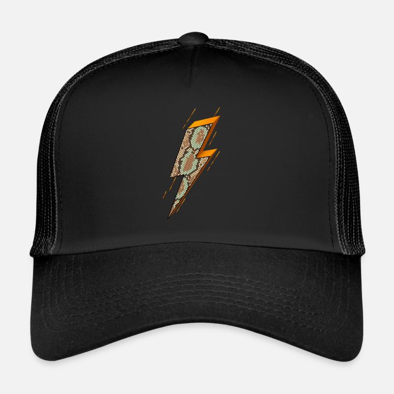 Blitz, Blitz Bolzen, Gewitter, Trucker Cap