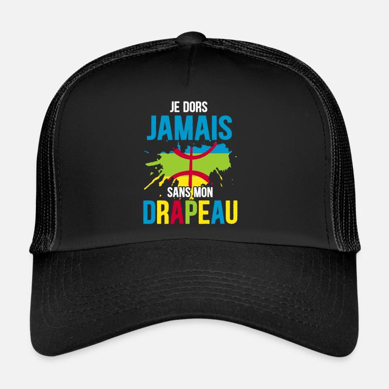 Drapeau Kabyle Berbère Amazigh Humour Casquette trucker 