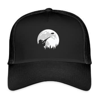 Clay pigeon shooting moon clay pigeon sport shooter - Trucker Cap - black/black - Front