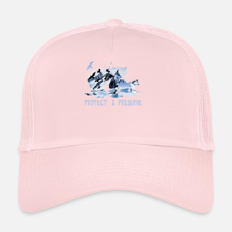 Preserve & Protect Umweltschutz Klimaschutz Eisbär Trucker Cap
