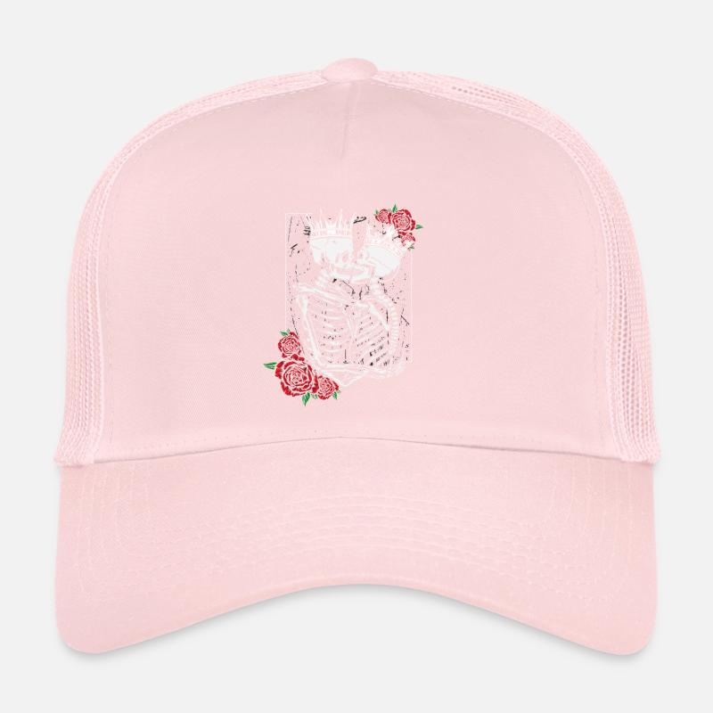 skelett Liebe lebenslang valentinstag Trucker Cap