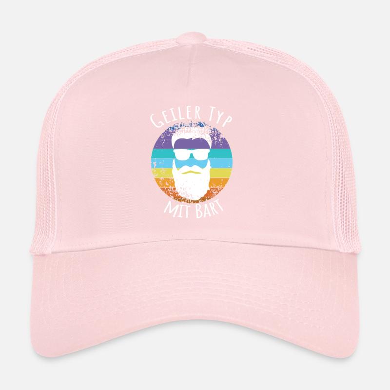 Homme De Type avec barbe Casquette trucker 