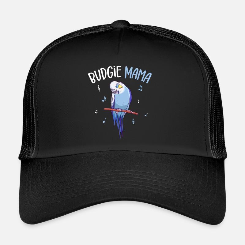 Wave Parakeet Mom Bird Lover Trucker Cap