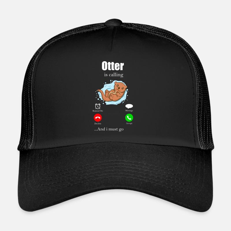 Otter - Trucker Cap - Schwarz/Schwarz