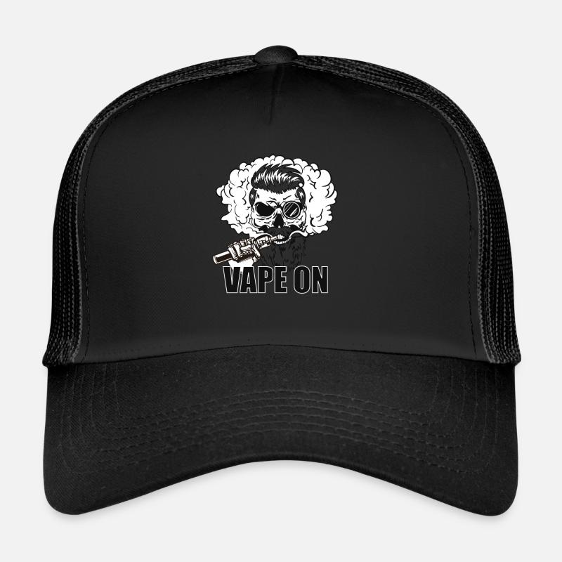 Vaper Dampfer Totenschädel Geschenk Für Dampfen Trucker Cap