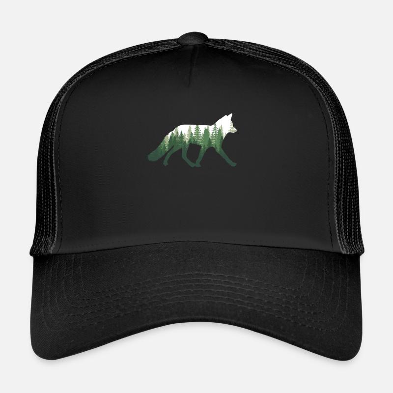 Renard nature forêt Casquette trucker 