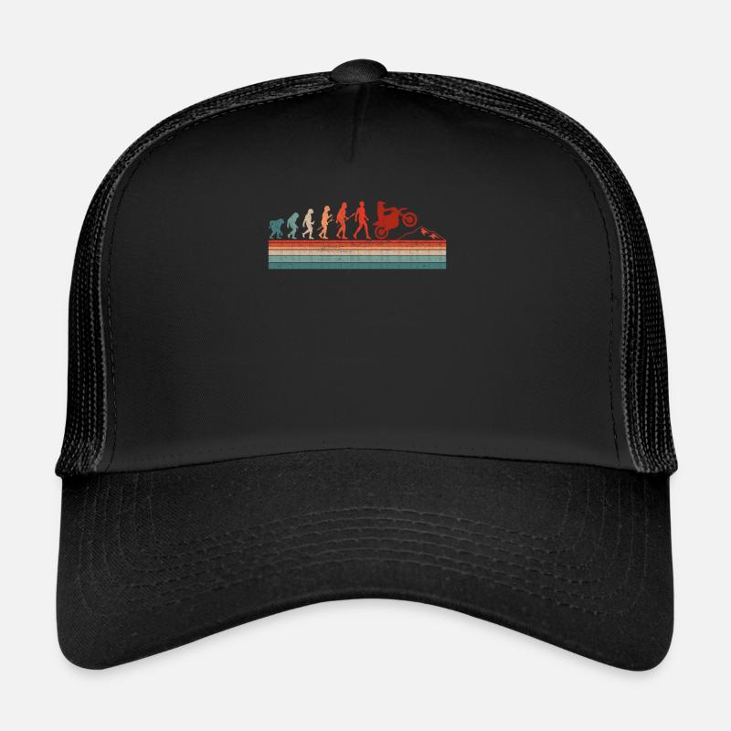 Motocross Evolution - Trucker Cap - Schwarz/Schwarz