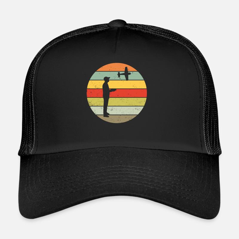 RC Airplane Model Flight Retro Vintage Gift Trucker Cap