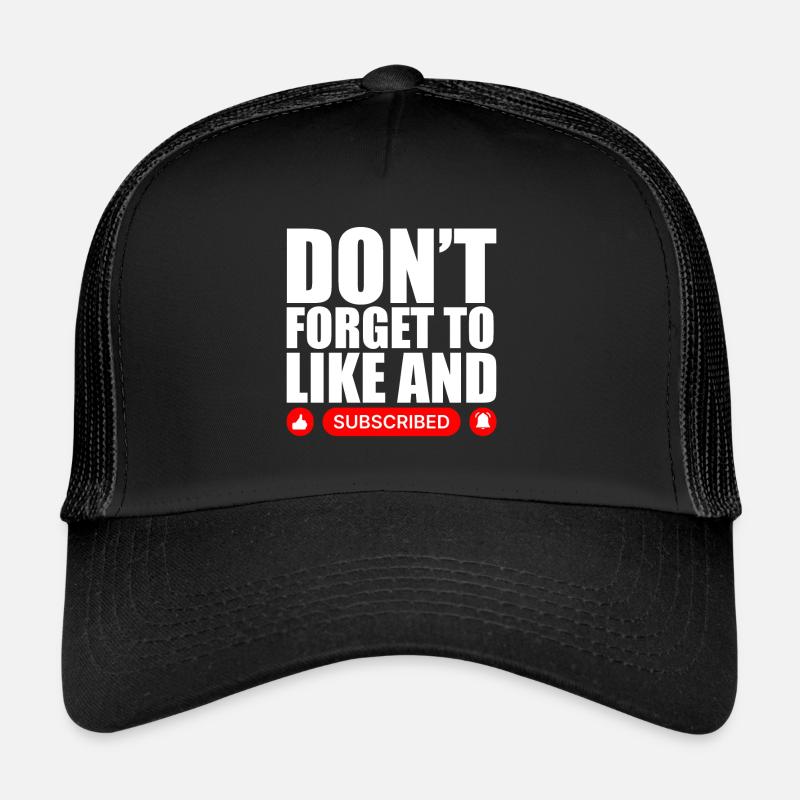 Drôle de vidéo blogueur Vlogger Like Subscribe Casquette trucker 