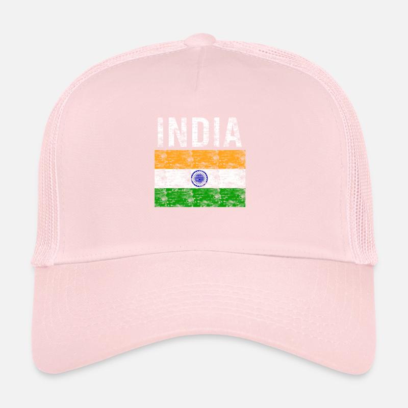 Inde drapeau vintage Casquette trucker 