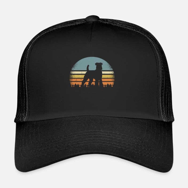 Airedale Terrier - Trucker Cap - Schwarz/Schwarz