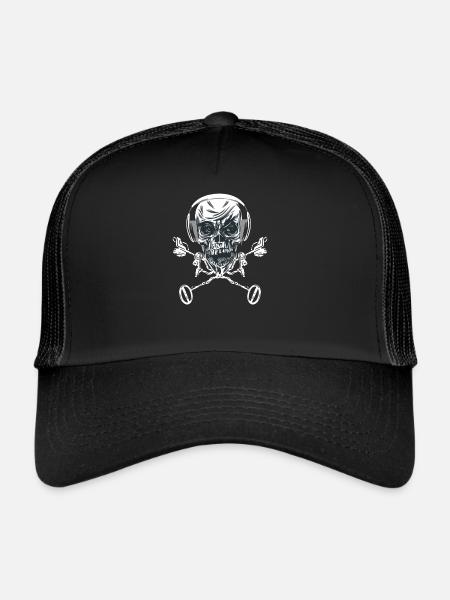 Sondeur Accessoires Skeleton Métal - Casquette trucker  - noir/noir - Devant