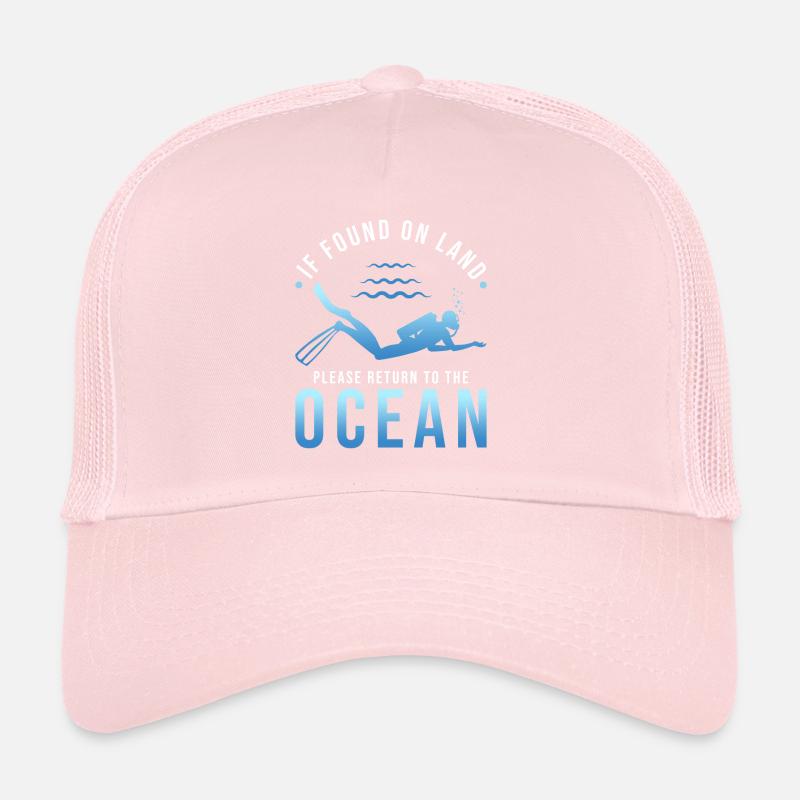 Diver Gift Diving Saying Trucker Cap