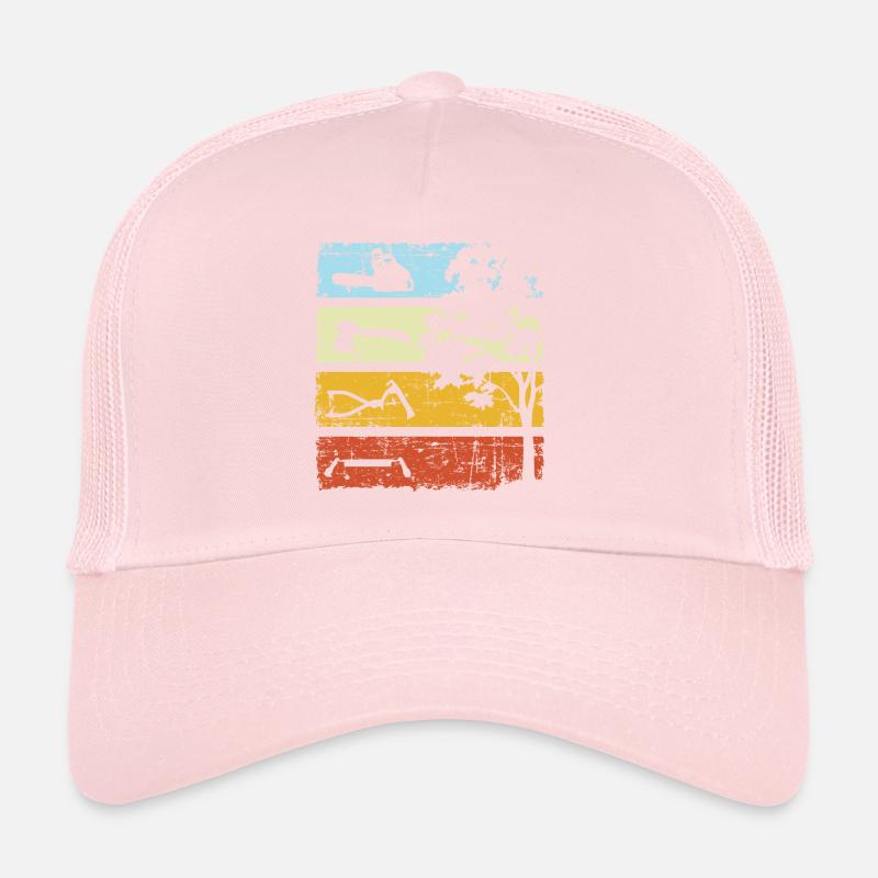 Lumberjack Vintage Chainsaw Forest Worker Trucker Cap