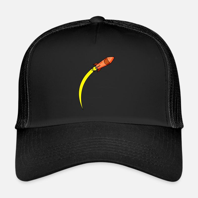 Rakete Raketen - Trucker Cap - Schwarz/Schwarz