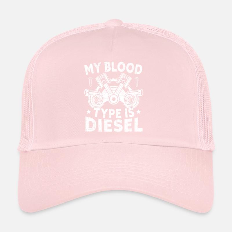 Mon type de sang est diesel automobile mécanicien automobile Casquette trucker 