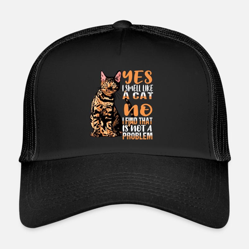 Chat Chats Les félins sentent l’odeur Casquette trucker 