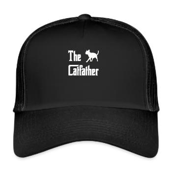 The Catfather Cats Dad Dad Cat Dad Daddy - Trucker Cap - black/black - Front